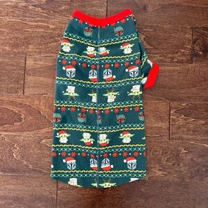 Hanna Andersson Pet Dog Star Wars Baby Yoda Holiday Christmas Pajamas XL Green